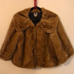 Ivey Jane cropped faux fur jacket